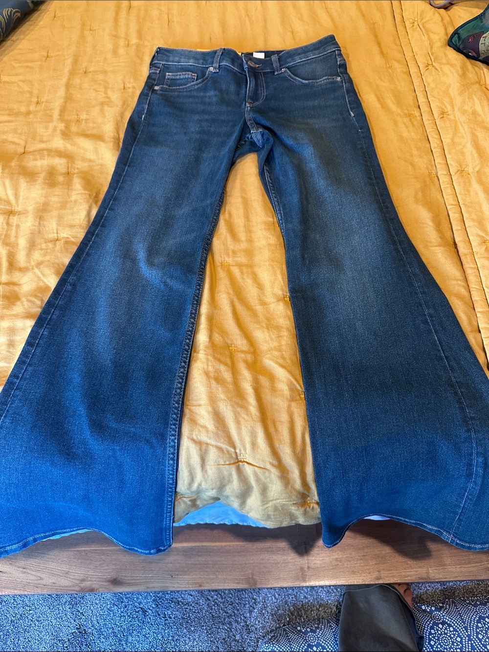 Divided Dark Blue Flare Jeans